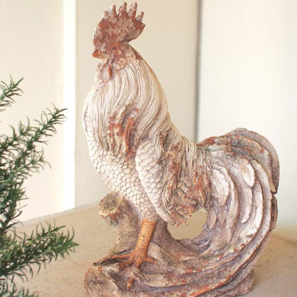 Simple Fields Rooster Statue
